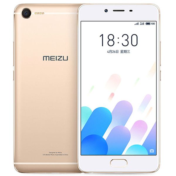 Teléfono celular original Meizu E2 4G LTE Helio P20 Octa Core 4GB RAM 64GB ROM Android 5.5 pulgadas FHD 13MP mTouch Identificación de huellas dactilares Teléfono móvil inteligente