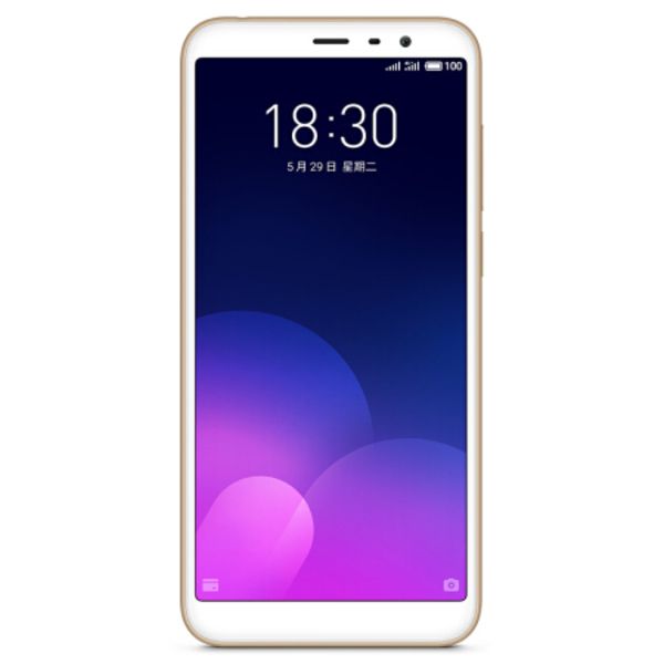 Téléphone portable d'origine MEIZU Meilan 6T 4G LTE 3 Go de RAM 32 Go de ROM MT6750 Octa Core Android 5,7 pouces Plein écran 13MP ID d'empreintes digitales Téléphone mobile