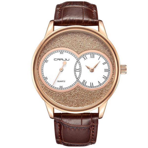 Original hommes marque affaires montres de luxe montre de mode design mince mâle militaire deux aiguilles Quartz montre-bracelet en cuir horloge wate190l