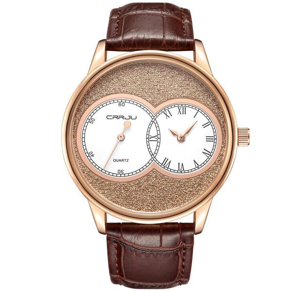 Original hommes marque affaires montres de luxe montre de mode design mince mâle militaire deux aiguilles Quartz montre-bracelet en cuir horloge wate3213