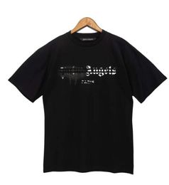 T-shirts pour hommes originaux T-shirt Palms Palmangel City Designer Limited Jet d'encre Graffiti Lettre Impression Hommes Femmes Voilier à manches courtes Casual CD