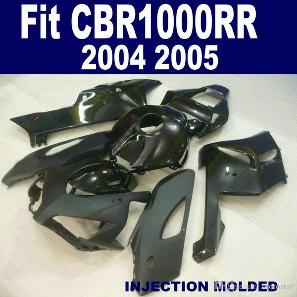 Pièces de moto de moule d'origine pour HONDA 04 05 CBR 1000 RR kit de carénage ABS tout noir mat CBR1000RR 2004 2005 ensemble de carénages XB54