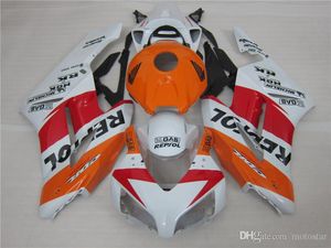 Kit de carénage pour Honda CBR1000RR 2004 2005, moulage d'origine gratuit, 6 cadeaux, ensemble de carénages orange blanc CBR1000RR 04 05 OT16