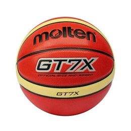 originele gesmolten basketbalbal gt7x gt5x merk hoge kwaliteit echt gesmolten PU-materiaal officieel maat 7 / maat 5 / maat 6 basketbal 231227