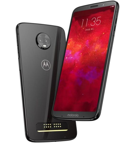 Motorola Z3 4G LTE Téléphone cellulaire 6 Go RAM 128 Go Snapdragon 835 Octa Core Android 601quot 12MP Face Face ID Smart MO1402649