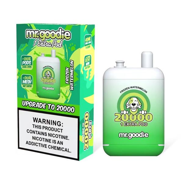 Оригинальный одноразовый вейп Mr.Goodie 20000 Puffs 20K 40 мл, предварительно заполненные двойные капсулы, сетчатая катушка, устройство для вейпинга, система электронных сигарет