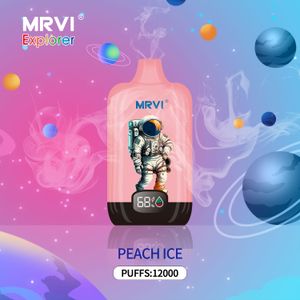 MRVI Explorer 12000 Puffs Disposable Vape 12k 650mAh Type-C Charge avec écran d'affichage Affichage 10 saveurs 0% 2% 3% 5% E navire gratuit de cigarettes