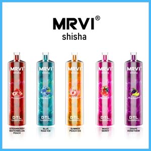 MRVI Shisha Hookah Puff 15k DTL Vaping Style 15000 Puffs Pen de vape jetable E Cigarette Deivce 24ml Préfaisable Rechargeable 600mAh Batterie 5 saveurs