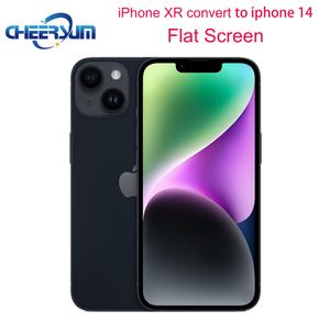 Original iphone XR in iphone 14 Flat Screen Cellphone Unlocked with iphone 14 box&Camera appearance 3G RAM 64GB 128GB ROM Mobilephone