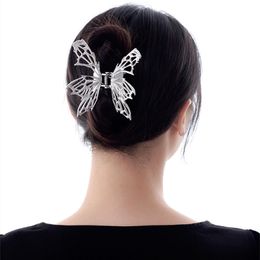 Nuevos pasadores originales de la serie Butterfly Bone, Clip de tiburón de Metal, diseño de nicho, Clip de pelo de alta moda, accesorios femeninos que combinan con todo