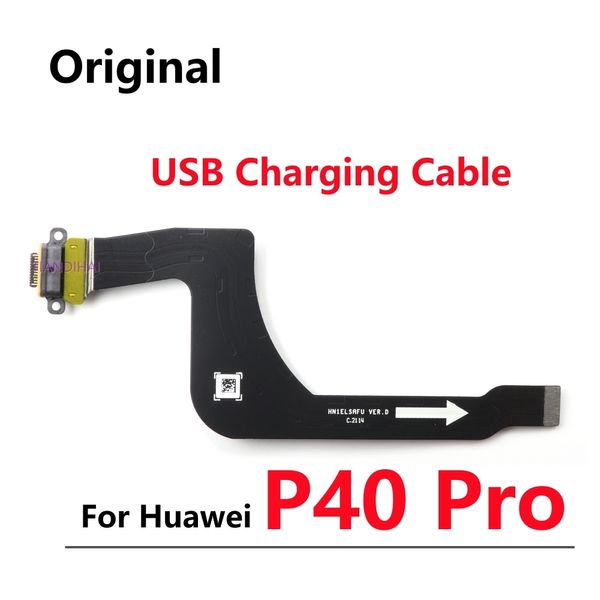 Original nuevo para Huawei P40 Pro micrófono SIM Tarde del soporte de la tarjeta SIM CARCA DE CABLE USB CONECTOR CABLE FLAN