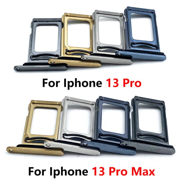 Original nouveau pour iPhone 13 Pro 13pro Max Mini Mini Dual SIM Carte Holder Tray Slot Holder Adapter Socket