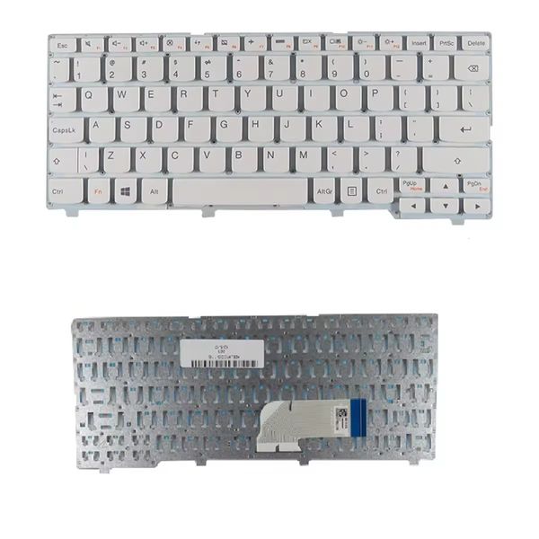 Original nuevo para Lenovo Ideapad 100S-11IBY teclado para portátil US blanco sin marco