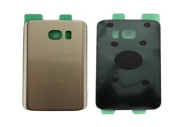 Originele nieuwe glazen achterkant batterij Door met sticker voor Samsung Galaxy S7 G930 G930F Back Cover Housing Case vervangende onderdelen 4261036