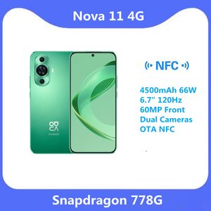 Original nouveau huawei nova 11 téléphone portable octa core snapdragon 778G 4500mAh 66W 6.7 