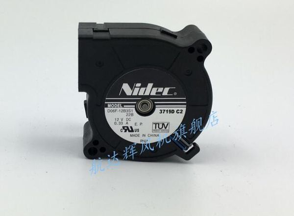 Original NIDEC D06F-12B3S1 6025 0.33A 60*60*25mm 12V 3 ventilador de alambre