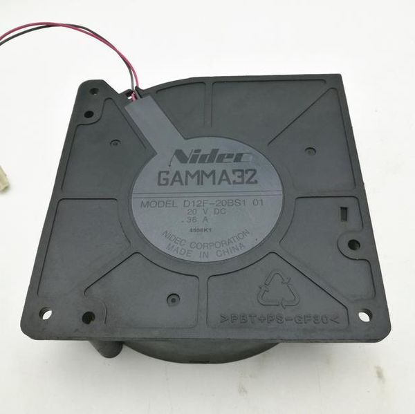 Original Nidec D12F-20BS1 20V 0.36A 120*120*32 soplador de turbina de doble bola de dos hilos