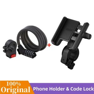 Originele NINEBOT MAX G30 F20 F30 F40 Telefoon Houder Anti Diefstal Code Lock Elektrische Scooter Telefoon Navigatie Houder Accessoire