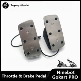 Pedal de freno de acelerador de scooter de autoequilibrio original para Ninebot Gokart PRO Kit de accesorios Pedales de acelerador de Kart Reemplazo de piezas de freno