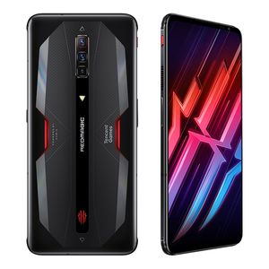 Téléphone portable d'origine Nubia Red Magic 6 5G Gaming 8 Go de RAM 128 Go de ROM Snapdragon 888 64,0MP 5050mAh OTG Android 6,8 pouces AMOLED Plein écran ID d'empreintes digitales Téléphone portable intelligent