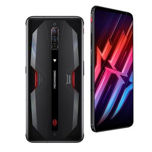 Téléphone portable d'origine Nubia Red Magic 6 5G Gaming 8 Go de RAM 128 Go de ROM Snapdragon 888 64,0MP Android 6,8 pouces AMOLED Plein écran ID d'empreintes digitales 5050mAh Jeu de téléphone intelligent