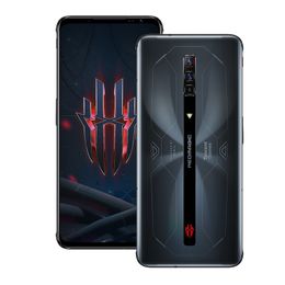 Téléphone portable d'origine Nubia Red Magic 6S Pro 5G Gaming 8 Go de RAM 128 Go de ROM Snapdragon 888 Plus Octa Core 64MP Android 6,8 pouces AMOLED Plein écran ID d'empreintes digitales Smart Phone