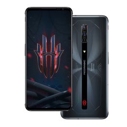 Jeu de téléphone portable d'origine Nubia Red Magic 6S Pro 5G 8 Go de RAM 128 Go de ROM Snapdragon 888 Plus Octa Core 64MP Android 6.8 "AMOLED plein écran ID d'empreintes digitales téléphone portable intelligent