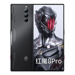 Originele Nubia Red Magic 8 Pro 5G Smart Mobile Phone Gaming 12GB RAM 256 GB ROM Snapdragon 8 Gen2 50MP 6000mAh Android 6.8 "120Hz Vingerafdruk op Volledige scherm Face mobiele telefoon