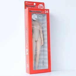 Obitsu – poupée articulée originale de 24cm, corps féminin 24 OB24, partie 1/6 pour figurine mobile BJD, buste doux, peau naturelle/blanche, 240301