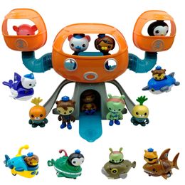 Octopus Gup Friction Car Tout Action Picture Barnax Kwazii Barnax Peso Christmas Gift Childrens Bath Toy 240517