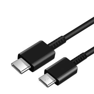 Originele OEM-kwaliteit 1m 3ft USB C Type-C tot Type C-kabels snellaadladerkabel voor Samsung Galaxy S24 S23 S22 S21 S21 S20 S10 S9 Opmerking 10 Plus Ondersteuning PD Quick Charge Cords