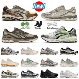 OG GEL GEL NYC Chaussures de course Hommes Femmes Gel Kayano 14 Sneakers de plate-forme basse Gel 1130 Mentes Trainers Cream Black Metallic Plum White Clay Canyon Pure Silver Sports
