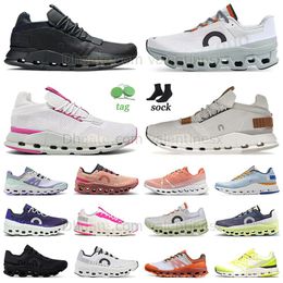 Originele wolk hardloopschoenen nova roze en wit alles zwart monster paarse surfer x 3 loper Roger Mens dames sneakers 5 tennisschoen trainers flyer swift pearl show