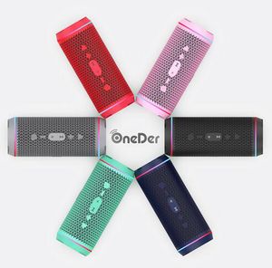 Original OneDer-V10 Bluetooth-Lautsprecher RGB-Licht, kabellos, tragbar, für Zuhause, Desktop, Audio, Bass, Radio, AUX, HiFi, TF-Karte, Lautsprecher vs. Charge Flip 4, 5, 6