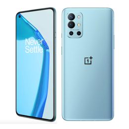 Téléphone portable d'origine Oneplus 9R 9 R 5G 12 Go de RAM 256 Go de ROM Snapdragon 870 Octa Core 48.0MP 4500mAh NFC Android 6.55 "AMOLED plein écran empreinte digitale visage téléphone portable intelligent