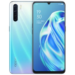 Téléphone portable d'origine Oppo A91 4G LTE 8 Go de RAM 128 Go de ROM Helio P70 Octa Core 48.0MP 4000mAh Android 6.4" AMOLED Plein écran ID d'empreintes digitales Visage Smart Mobile Phone