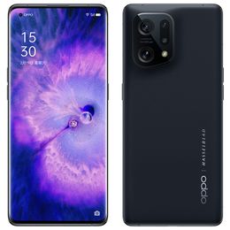 Téléphone portable d'origine Oppo Find X5 5G 8 Go de RAM 128 Go 256 Go de ROM Octa Core Snapdragon 888 50MP NFC IP54 Android 6,55" OLED Écran incurvé ID d'empreintes digitales Visage Smart Phone