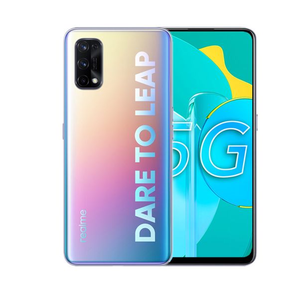 Téléphone portable d'origine OPPO Realme Q2 Pro 5G 8 Go de RAM 128 Go 256 Go de ROM MTK 800U Octa Core Android 6,43 pouces 48MP Face ID Téléphone portable à empreinte digitale