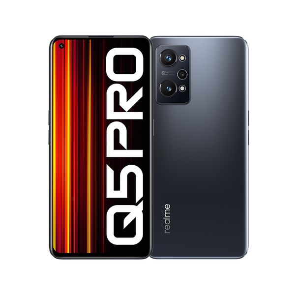 Téléphone portable d'origine Oppo Realme Q5 Pro 5G 6 Go de RAM 128 Go de ROM Snapdragon 870 64.0MP 5000mAh Android 6.62 