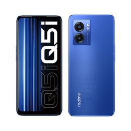 Téléphone portable d'origine Oppo Realme Q5i 5G 4 Go 6 Go de RAM 128 Go de ROM Dimensity 810 Android 6.58 "90Hz LCD Plein écran 13MP 5000mAh Déverrouillage du visage ID d'empreintes digitales Téléphone portable intelligent