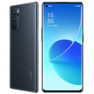 Téléphone portable d'origine Oppo Reno 6 Pro 5G 8 Go de RAM 128 Go de ROM MTK Dimensity 1200 64MP Android 6,55 pouces AMOLED Plein écran d'empreintes digitales ID Face NFC 4500mAh Téléphone portable intelligent