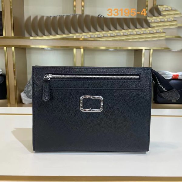 Orden original Stephen Auténtico bolso de mano informal para hombre nuevo Contador de cuero crudo importado Hardware especial Cartera de alta calidad Bolsa para teléfono móvil Bolsa de almacenamiento 33195-4 26 CM