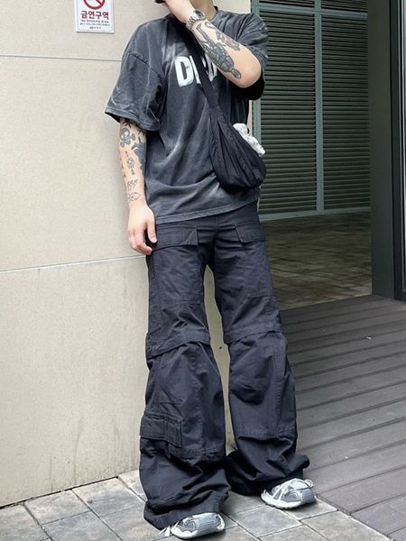 Wookvibe – pantalon Original détachable, short détachable, fermeture éclair, multi-poches, pur coton, ample, décontracté, vêtements de travail