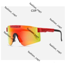 Original Pitly Viperly Sport Google Tr90 Lunettes de soleil polarisées pour hommes / femmes Eyewear de vent d'extérieur 100% UV Mirorement Mirored Pit Vipers Sunglasses Oaklies 765