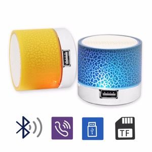 Original Portátil Mini LED Altavoces Bluetooth Wireless Small Music Audio TF USB FM Light Steereo Sound Altavoz para teléfono con MIC