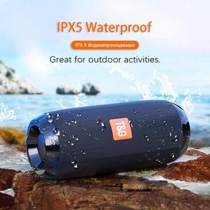 Originele draagbare luidspreker Draadloze Bluetooth-luidsprekers TG117 Soundbar Outdoor Sports Waterdichte Ondersteuning TF-kaart FM-radio AUX INPUT