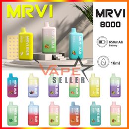 Puff 8k Mrvi Bar 8000 Puffs Elfbar BC5000 Vape E cigarette E avec batterie de 650mAh Battre de Juice Ves Vs Vs Bang Lost Mary