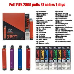 Cigarettes électroniques jetables QST Flex Flex 2800 à 5% Envoi de USA Warehouse 8ML 850mAh ZLQ Bar 8000 16ML Autorisé 37 saveurs