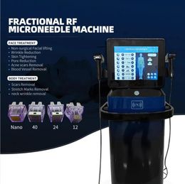 Qualité originale 2in1 RF anti-rides fréquence fractionnée peau serrant la machine anti-âge rides enlever minceur cicatrices enlèvement peau serrer la machine de beauté