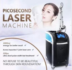 Originele kwaliteit 3500 watt tatoeage verwijderen Pico Laser pigment sproeten verwijderen 755 mm 1064 mm 532 mm huid witter maken behandeling Picosecond Laser Schoonheidsmachine